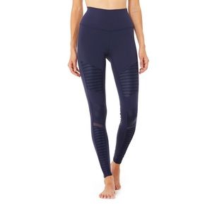 ALO High Waist Moto Legging Navy Blue - S